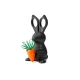 Ножницы и магнит со скрепками Bunny, чёрные