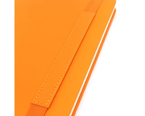 Блокнот A5 Champion в твёрдом переплёте с широкой застёжкой, оранжевый