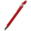 Ручка металлическая Brina софт-тач, красный