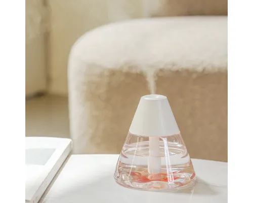 Светодиодный USB увлажнитель-аромадиффузор Cone, белый