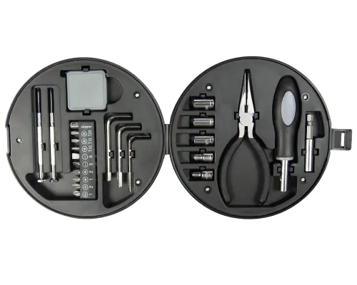 Набор инструментов в форме колеса TORQ, черный