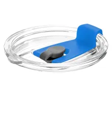 Крышка пластиковая к стакану стеклянному Mango, синяя