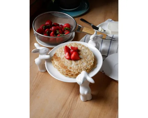 Тарелочка для сладостей "Воришки" (NEW), 23.5 см, Белый