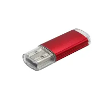 Флешка Comf 16 Гб, металлическая, красная