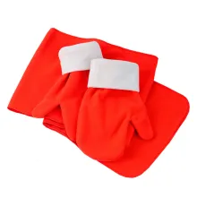 Набор в зимнюю стужу, шапка, шарф, варежки в чехле  529701