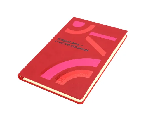 Ежедневник A5 недатированный Franco в мягком переплёте, красный