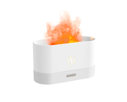 Светодиодный USB увлажнитель-ароматизатор Flame, белый Светодиодный USB увлажнитель-ароматизатор Flame, белый