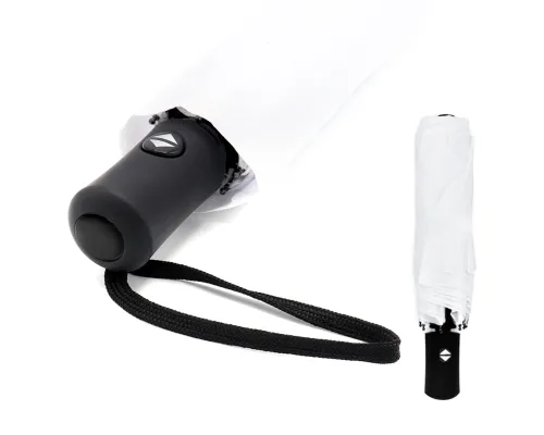 Автоматический противоштормовой зонт Vortex To Go, белый/чёрный