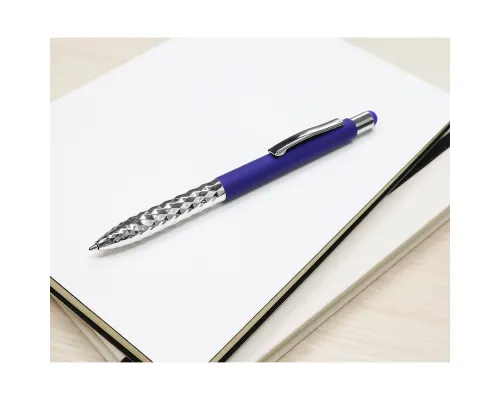Ручка металлическая Party софт-тач, тёмно-синяя