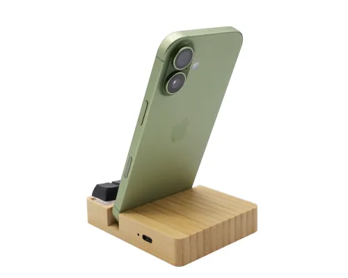 Беспроводное зарядное устройство ClickPad (10W) в виде подставки для телефона, с клавишами анти-стресс, черный