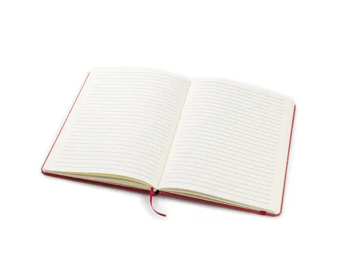 Блокнот из растительного сырья Tutti Frutti в твёрдом переплёте, вишнёвый