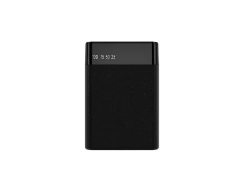 Внешний аккумулятор в металлическом корпусе Apria, 10000 mAh, черный