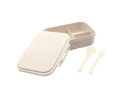 Ланчбокс (контейнер для еды) Ulf из пшеничного волокна, бежевый