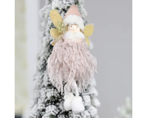 Новогоднее украшение рождественский ангел Беатриче, розовый