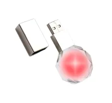 Флешка Diamond 16 Гб, красная подсветка