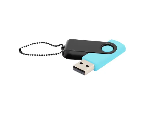 Флешка Designer To Go 2.0 USB 16Gb, бирюзовый/черный Флешка Designer To Go 2.0 USB 16Gb, бирюзовый/черный