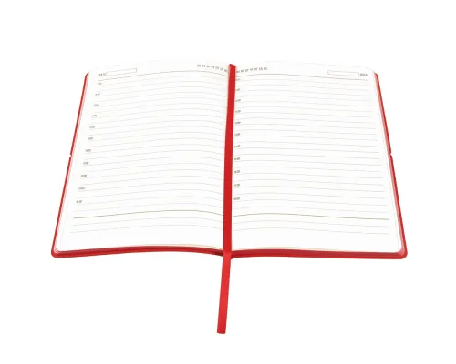 Ежедневник A5 недатированный Massimo в мягком переплёте, красный