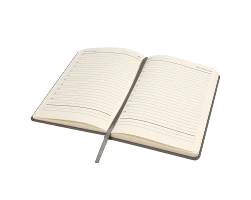 Ежедневник A5 недатированный Classique в твёрдом переплёте, тёмно-серый