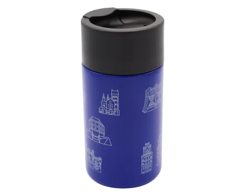 Вакуумная герметичная термокружка Kelly, синяя