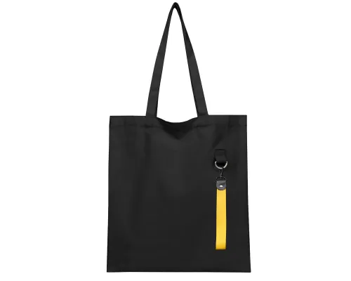 Сумка для покупок LUMISSA 325 г/м² с ремувкой, чёрный/жёлтый