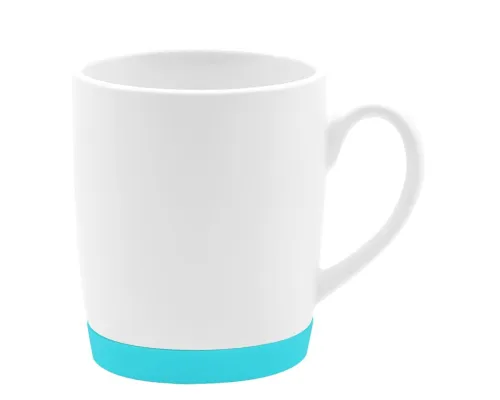 Кружка Make Me To Go, белая/морская волна