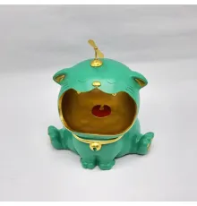 Статуэтка хранитель Кот большой, изумруд