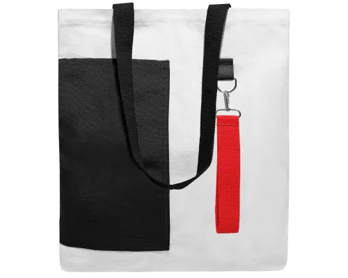 Сумка для покупок BANSHEE TO GO 325 г/м², чёрная/красная