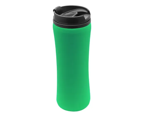 Термокружка Miora софт-тач, зеленый