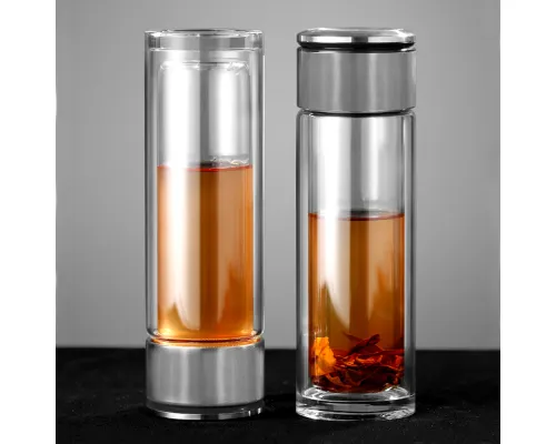 Термос стеклянный для чая Sabi  cо светодиодным дисплеем