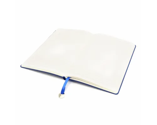 Блокнот A5 Officer в мягком переплёте с металлической биркой, синий