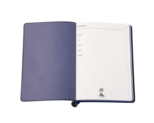 Ежедневник A5 недатированный Impero в мягком переплёте, темно-синий