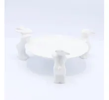 Тарелочка для сладостей "Воришки" (NEW), 23.5 см, Белый