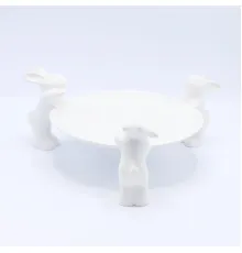 Тарелочка для сладостей "Воришки" (NEW), 23.5 см, Белый