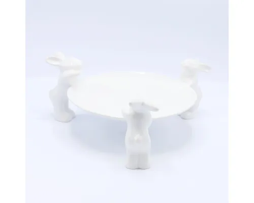 Тарелочка для сладостей "Воришки" (NEW), 23.5 см, Белый