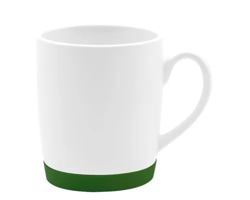 Кружка Make Me To Go, белая/бутылочно-зелёная