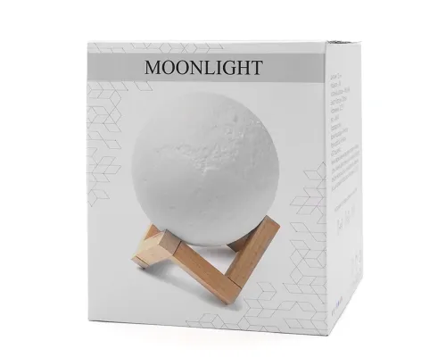 Беспроводная колонка-светильник Moonlight, белая