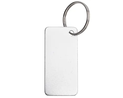 Брелок из переработанного алюминия Convert, серебро