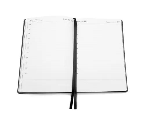 Ежедневник A5 недатированный Efemero в мягком переплёте, черный