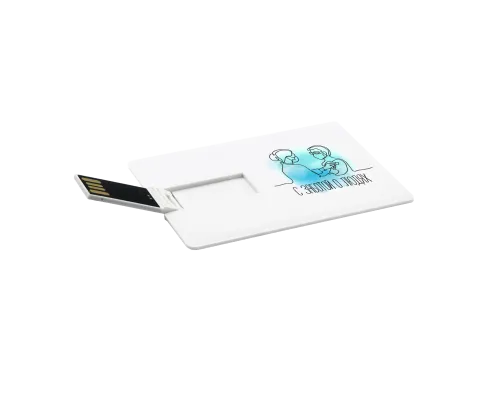 Флешка Card 16 Гб, белая Флешка Card 16 Гб, белая
