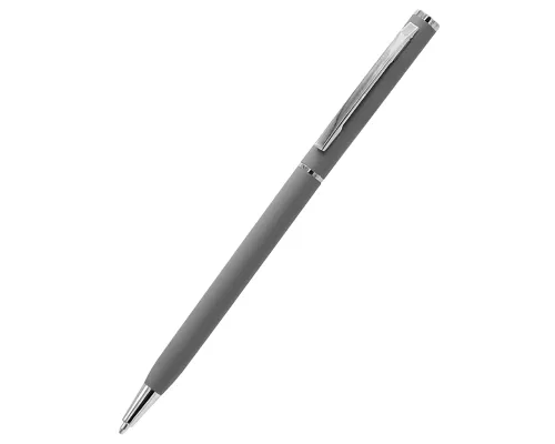 Ручка металлическая Tinny Soft софт-тач, серая