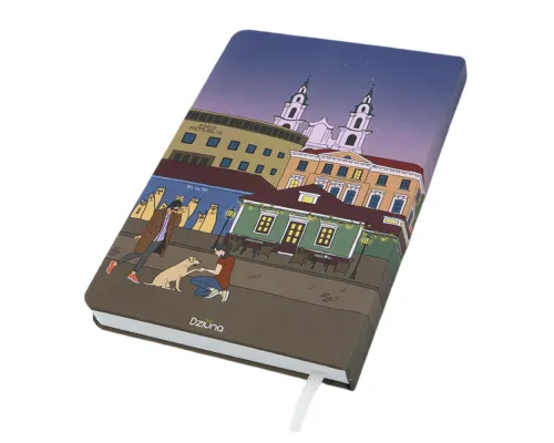 Записная книжка A5 Dziuna Зыбицкая в клетку 15 x 21 см