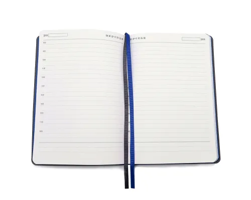 Ежедневник A5 недатированный Molfetta в мягком переплёте, серо-синий