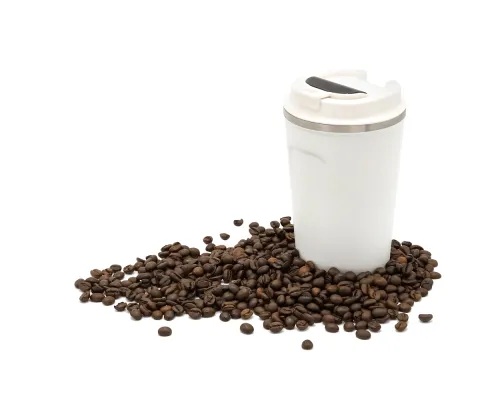 Термокружка Moon с дисплеем, 380мл, белая