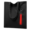Сумка для покупок LUMISSA 325 г/м² с ремувкой, чёрный/красный
