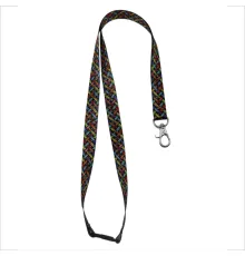 Ланъярд полноцветный Флип с карабином и замком безопасности, 15 мм