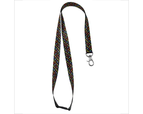 Ланъярд полноцветный Флип с карабином и замком безопасности, 15 мм
