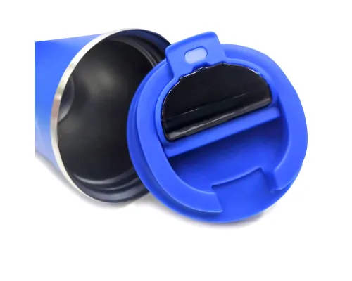 Термокружка Moon с дисплеем, 380мл, синяя