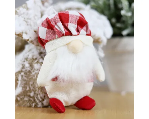 Новогоднее украшение рождественские гномы Виллен, красный