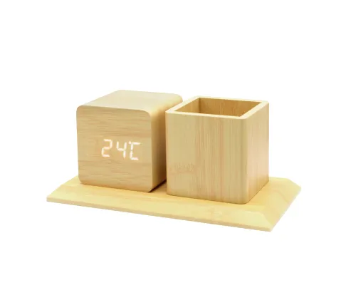 Многофункциональные часы – погодная станция с карандашницей