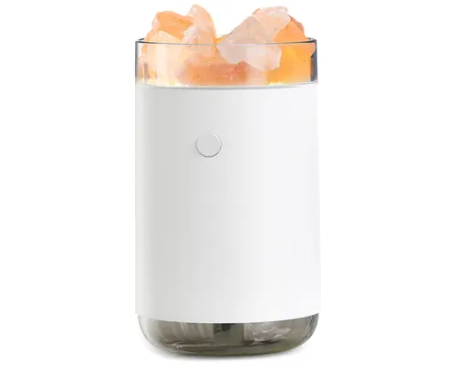 Соляная, светодиодная USB лампа-увлажнитель Aura, белый